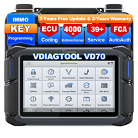 Herramienta de Programación Universal para ECU de Automóviles VDIAGTOOL VD70, Control Bidireccional, Programación de Llaves, Escáner de Diagnóstico Automotriz como XTOOL D7S
