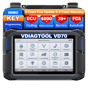 Herramienta de Programación Universal para ECU de Automóviles VDIAGTOOL VD70, Control Bidireccional, Programación de Llaves, Escáner de Diagnóstico Automotriz como XTOOL D7S - Product Image 1
