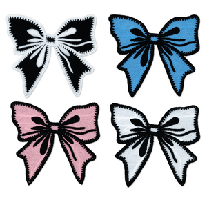 Thời trang Bowknot Khăn thêu bản vá lỗi vải, phụ kiện quần áo, phụ kiện trang trí thêu. - Product Image 1