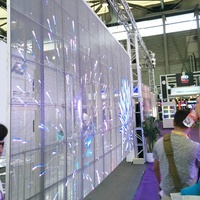 Affichage numérique et écrans LED en film transparent pour intérieur et extérieur, prix d'usine Bems/benshi