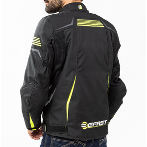 Chaqueta de viaje Befast BLUME CE de 3 capas Negro Amarillo S - Product Image 3