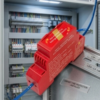 Extincteur à Réponse Rapide 3s Boerda QRRO.01G/S-FA pour Armoire Électrique, Suppression d'Incendie par Aérosol sur Rail DIN