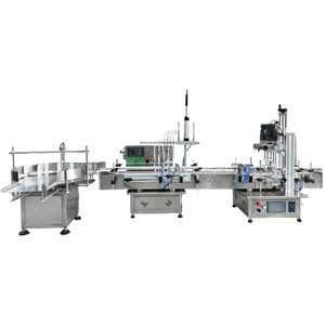 Línea de Producción Automática para Llenado de Líquidos en Envases, Máquina Automática de Llenado, Tapado y Clasificación - Product Image 1