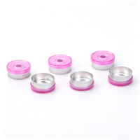 Bouchon à vis en aluminium de 20 mm, vente en gros, OEM, antidérapant, à fermeture moletée, non rechargeable, couvercle à clapet, étanche, hermétique, pour bouteille