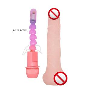 BAILE Biegsamer Realistischer Dildo-<span class=keywords><strong>Vibrator</strong></span> mit Eingebauten Gelenken Weicher Silikon-Stab Weibliches Erwachsenen-Masturbationsspielzeug Wasserdicht IPx6 - Product Image 5