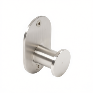 Gancho para bata de acero inoxidable cepillado de 4.5x6.5x3.4 cm, colgador individual de pared para baño o entrada - Product Image 3