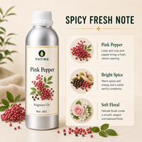 Huile parfumée au poivre rose, senteur épicée et fraîche pour diffuseur de parfum, bougie, savon, soin de l'air, vente en gros, échantillon prêt, fournisseur