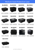 Boîtes à outils en plastique étanches, étuis de protection rigides, boîtes à outils pour appareils photo, étuis pour outils, pour le rangement des outils, des objectifs