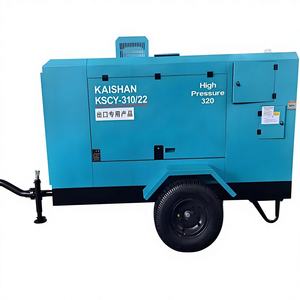 เครื่องอัดอากาศแบบสกรูเคลื่อนที่ 110 แรงม้า 80 กิโลวัตต์ 22 บาร์ พร้อมเครื่องยนต์ดีเซลยูชัย สำหรับงานเจาะหลุมลึกในเหมืองหิน - Product Image 1