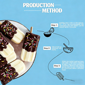 Mezcla de polvo para helados saborizados, polvo premezclado para helados, fácil de preparar, polvo para helados para carnavales y ferias, favorito de los festivales. - Product Image 2