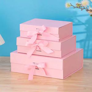 Custom Recyclable Luxury Gift Cardboard Shipping Box Foldable Magnetic Closure Underwear Socks Wigs Clothing T-Shirts Packaging - Product Image 2