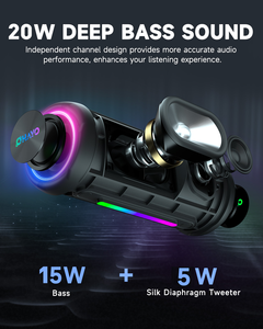 <span class=keywords><strong>X10MAX</strong></span> Portable pour haut-parleur Bluetooth avec éclairage LED RGB IPX6 Subwoofer lourd Nouveau design pour un usage domestique - Product Image 4