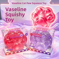 Jouet Squishy en forme de patte de chat, best-seller transfrontalier, jouet anti-stress à récupération lente, boîte surprise, gadget anti-stress