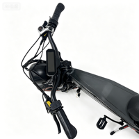 Vélo électrique 7 vitesses, freins à disque mécaniques, cadre en acier, 20 pouces, 48V, moteur arrière sans balais haute puissance 1000W, batterie lithium 18AH