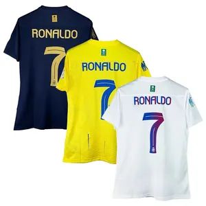 2023 2024 New Season Thailand Quality Riyadh Victory Jersey Ronaldo 7 Jerseys Home Away Custom Name Football Uniform Soccer Wear