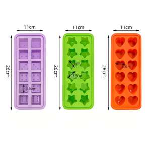 Bandeja de Hielo de Silicona con Forma de Dados, 10 Cavidades, Molde de Hielo Divertido con Forma de Dados de Casino <span class=keywords><strong>para</strong></span> Noche de Póker y Bebidas - Product Image 5