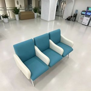 Silla de espera Ke Ming KM-DHS21 de tres plazas con reposabrazos para áreas públicas - Product Image 3