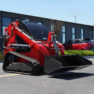 उच्च दक्षता कॉम्पैक्ट ट्रैक लोडर सामने और मिनी लोडर चीन डीजल मिनी स्किड स्टीड लोडर - Product Image 6