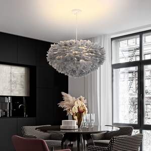 Lampadario <span class=keywords><strong>a</strong></span> Piume Moderno Lampada <span class=keywords><strong>a</strong></span> <span class=keywords><strong>Sospensione</strong></span> LED per Soggiorno <span class=keywords><strong>Camera</strong></span> <span class=keywords><strong>da</strong></span> <span class=keywords><strong>Letto</strong></span> Arredamento Casa Ufficio Creativo Lustre Sospeso - Product Image 2