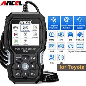 Ancel td700 OBD2 Scanner tất cả các hệ thống công cụ Chẩn đoán 11 + Reset truyền TPMS ABS động cơ xe chẩn đoán công cụ quét