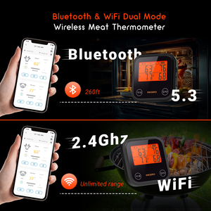 <span class=keywords><strong>INKBIRD</strong></span> <span class=keywords><strong>barbecue</strong></span> extérieur wifi Bluetooth <span class=keywords><strong>thermomètre</strong></span> bi-mode IDT-34E-BW - Product Image 3