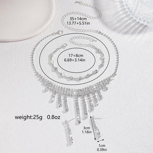 Accesorios de Joyería al por Mayor Dia - Cadena de Clavícula de Moda de Alta Gama, Colección Elegante para Novias y Damas - Product Image 6