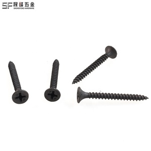 Tornillos para paneles de yeso de acero al carbono fosfatado métricos M6 y de 1/4 de pulgada, clase 4.8, tornillos autorroscantes de cabeza avellanada tipo trompeta galvanizados personalizados - Product Image 3