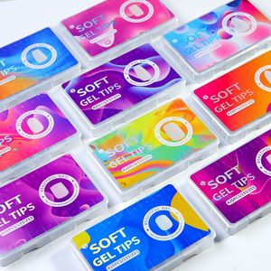 420 pcs Acrylic mềm Gel Nail lời khuyên đầy đủ Bìa móng tay giả thiết lập cho phần mở rộng - Product Image 1