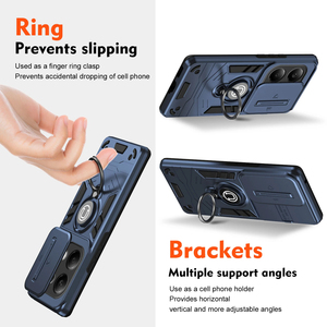 Armor Camshied cubierta de lente deslizante a prueba de golpes para Xiaomi Redmi 13 A3 Note13 4G Note 13 <span class=keywords><strong>Pro</strong></span> Plus 5G anillo soporte magnético funda - Product Image 2
