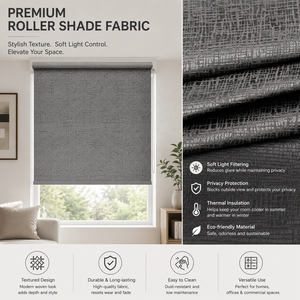 Personnalisable Premium Home Jacquard Tissu Rideaux Rouleaux Double Fonction Réduction Du Bruit Stores Intégrés Stores Volets Hôtels - Product Image 1