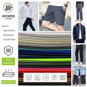 Shaoxing Woven Future 120gsm tela de mujer ropa deportiva atlética microfibra ciudad tela de microfibra elástica para ropa deportiva - Product Image 2