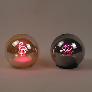 홈 장식 현대 하이 엔드 투명 유리 에너지 절약 필라멘트 전구 Led 빛 침대 옆 탁자 램프 - Product Image 6