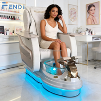 Vente en gros de meubles de salon de beauté de luxe, chaise de soin des pieds, chaise de pédicure électrique avec massage