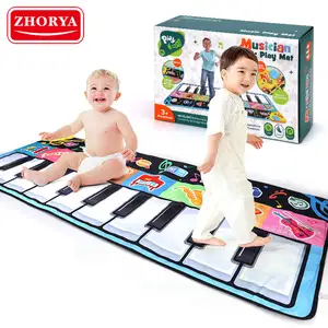 Zhorya 150*60cm tapis de Piano musical tapis de jeu clavier tapis de Piano portable de danse antidérapant