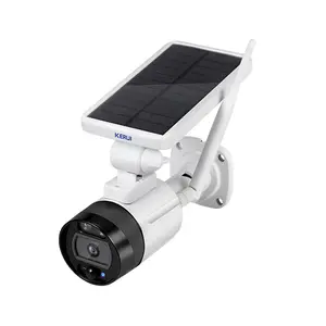 KERUI 1080P2MPソーラーワイヤレスバッテリーカメラWIFI屋外セキュリティIPカメラAlexa Cloud IP66防水CCTV監視