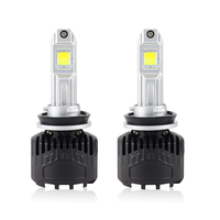 Ampoules de phare LED H4 H7 H11 blanc froid/blanc chaud/jaune 2/3 couleurs 13000lm 130W avec ventilateur de refroidissement en aluminium IP65 1 pièce