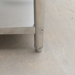 Tùy chỉnh nhà hàng chuẩn bị thực phẩm thép không gỉ bàn làm việc công nghiệp kim loại bàn làm việc để bán - Product Image 4