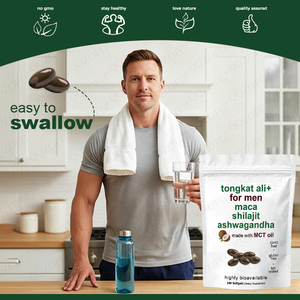 Gélules de Tongkat Ali à succès avec huile MCT pour complément de performance masculine à base de plantes - Product Image 4
