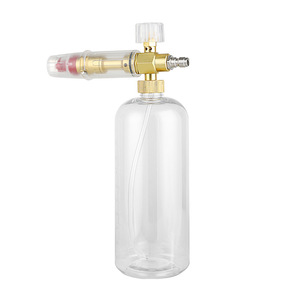 Pulverizador de Espuma Transparente 1L con Conexión Rápida de 1/4 para Limpiador de Alta Presión, Lavado de Coches y Desengrasado - Product Image 1