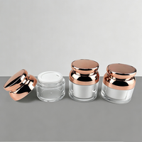 Emballage personnalisé de luxe pour crème cosmétique, lotion, sérum, vaporisateur, flacon pompe sans air en plastique, 15 ml, 30 ml, 50 ml, 100 ml