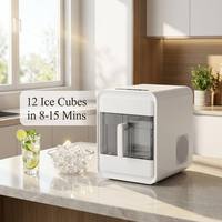 Machine à glaçons professionnelle 1,5 L, 120 W, congélation rapide, 12 glaçons, machine à faire des friandises glacées DIY pour la maison