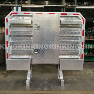 Kingkin - Rejilla de Aluminio para Camión, 68 Pulgadas de Alto x 80 Pulgadas de Ancho, 36 Piezas/40', Capacidad de Carga HQ, Certificación ISO9001, Color Plateado - Product Image 6