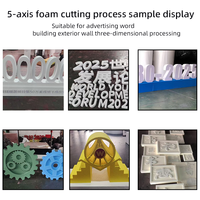 Solución de Corte de Espuma CNC Digital Automática Todo en Uno de 5 Ejes con Hilo Caliente para Arte y Modelos de Espuma 3D Complejos