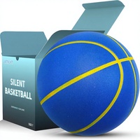 MYPUTEK Ballon de basketball silencieux rainuré sans air en mousse pour entraînement intérieur, matériau PU professionnel, 410g, sensation réelle, performance accrue