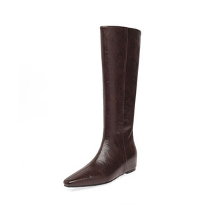 Zapato Artesanal de Cuero Genuino con Hebilla Grande, Estilo Retro, Tacón Bajo, Punta Redonda, Suela Suave, Antideslizante e Impermeable - Product Image 2