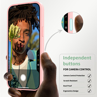 Coque de téléphone de luxe antichoc magnétique givrée pour iPhone 17 16 15 14 Pro Max avec bouton de contrôle de l'appareil photo