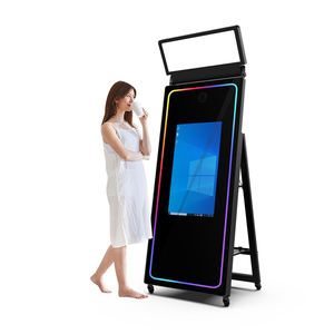 Cabina de Fotos con Espejo Mágico, Marco LED, Pantalla, Espejo para Selfies, Cabina de Fotos con Impresora y Cámara - Product Image 1