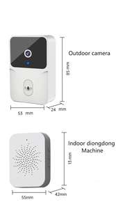 Vision nocturne Wifi sonnette sans fil 2.4G sonnette intelligente sans fil sécurité à domicile interphone bidirectionnel Vision nocturne sonnette - Product Image 6