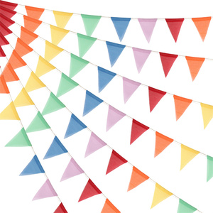 <span class=keywords><strong>Guirlande</strong></span> de drapeaux triangulaires multicolores en vrac, <span class=keywords><strong>guirlande</strong></span> pour la grande ouverture, décoration de fête d'anniversaire sur le thème du carnaval. - Product Image 2