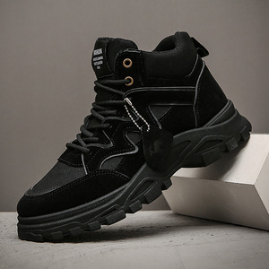 Zapatos de Senderismo Clásicos de Gamuza con Cordones para Hombre, Duraderos, Antideslizantes, Resistentes al Agua, para Invierno - Product Image 3